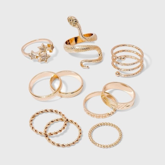 wild fable Jewelry - Wild Fable Gold Ring Set